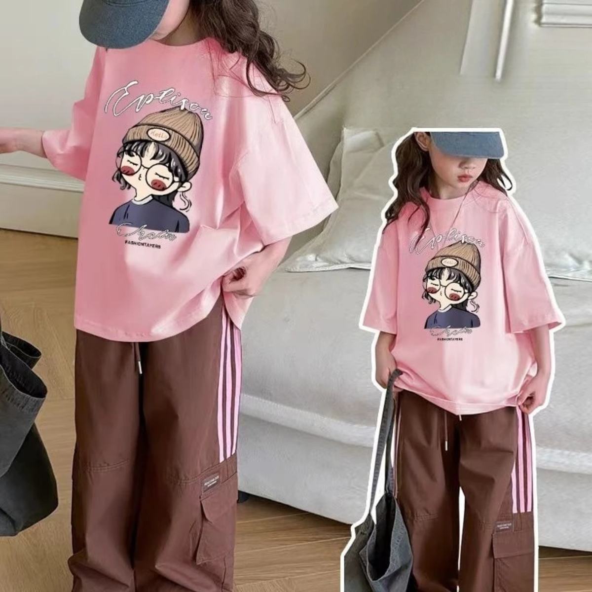 CuteStyle – Trendy & Comfortable – T-shirt with an oversized cartoon print