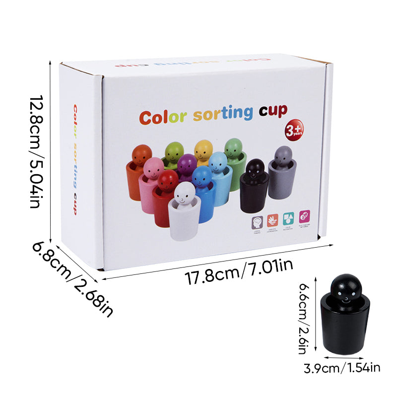 Color Champions – Learning & Discovery – Montessori Wooden Color Sorting Game