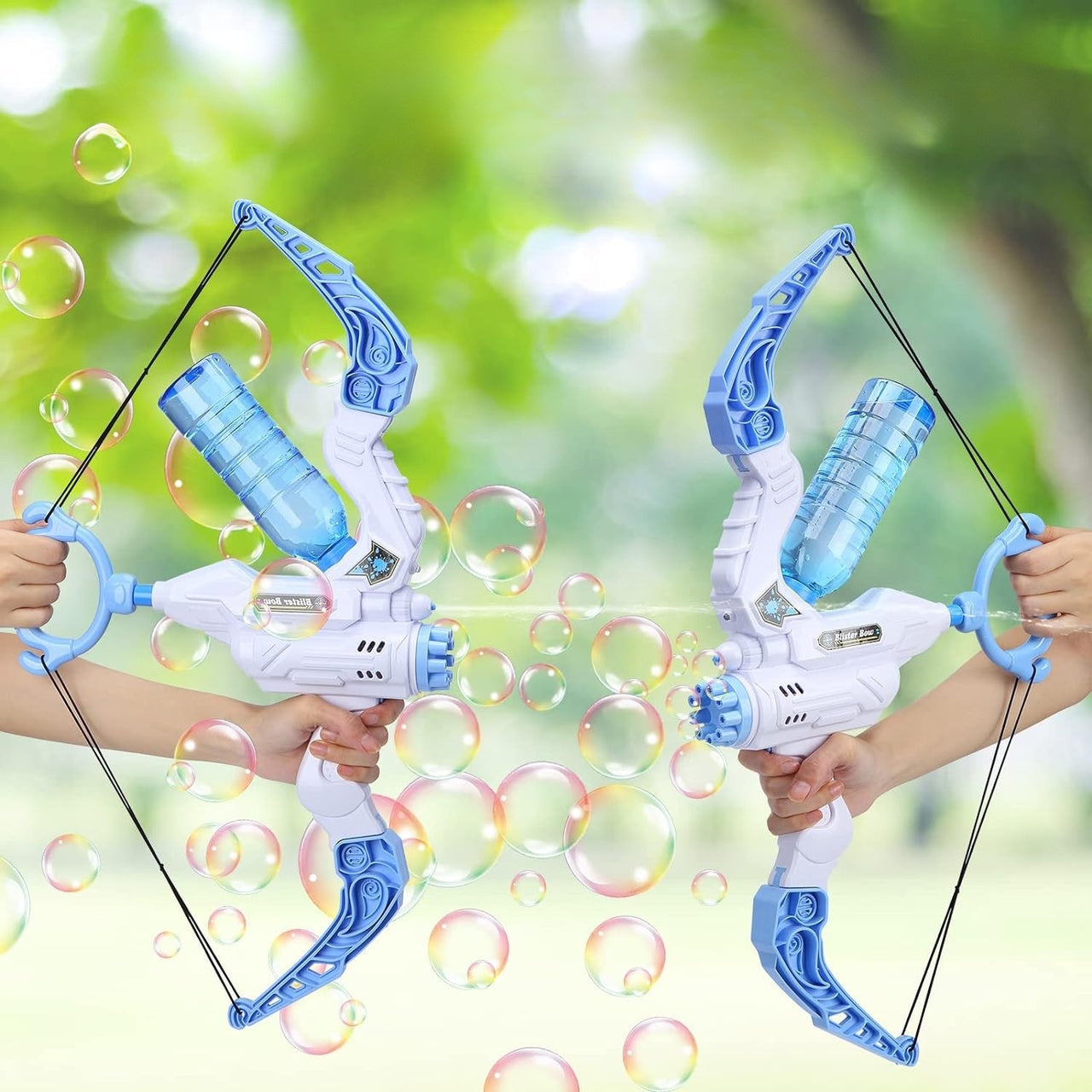 TrendyToys – Active & Creative - 2-in-1 Bow Bubble Blower Machine