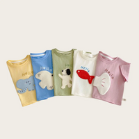 Thumbnail for LittlePatch – Cartoon & Fun  – Kids' T-shirt with Cartoon Patches