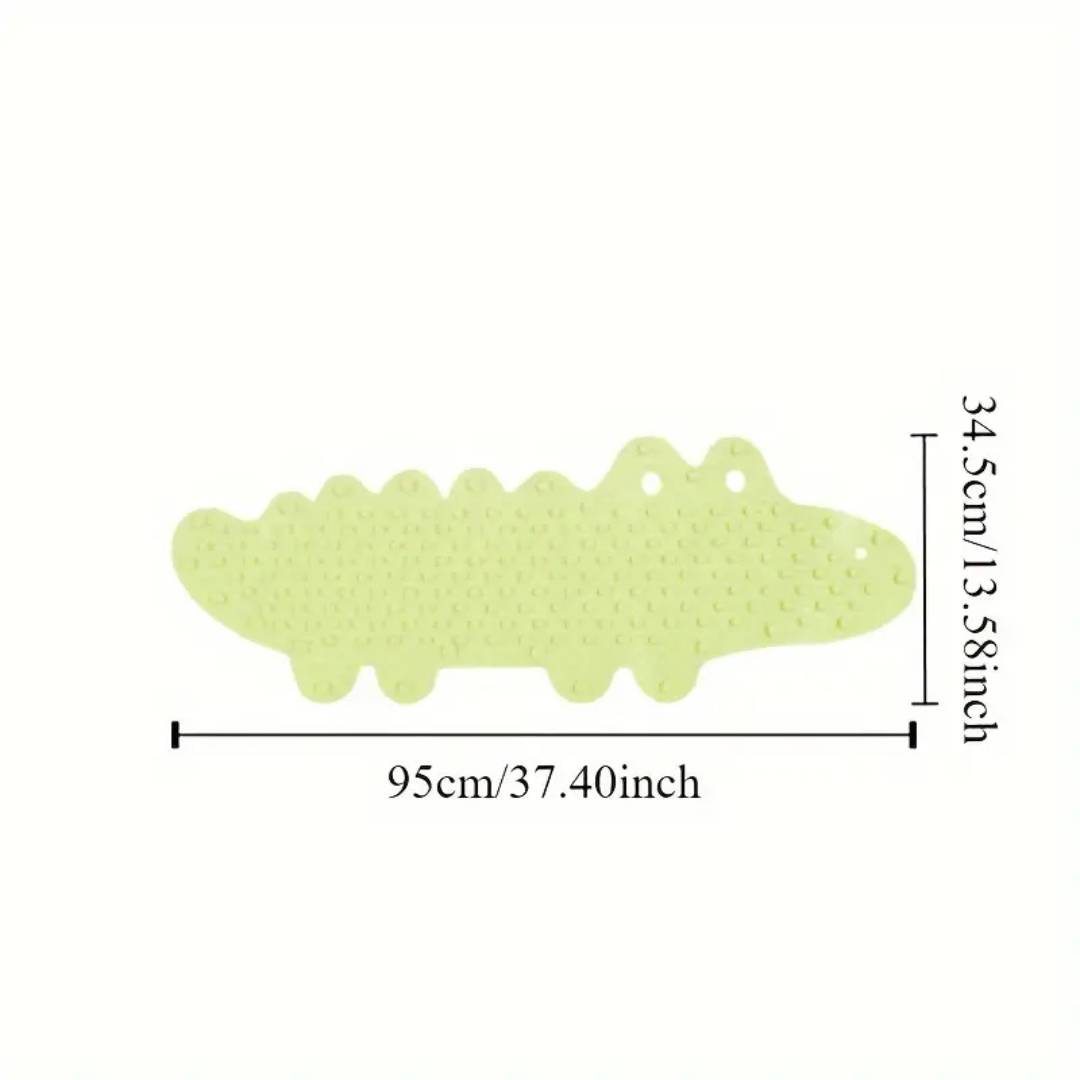 AquaJoy – Non-slip & Safe – Crocodile Children's Bath Mat