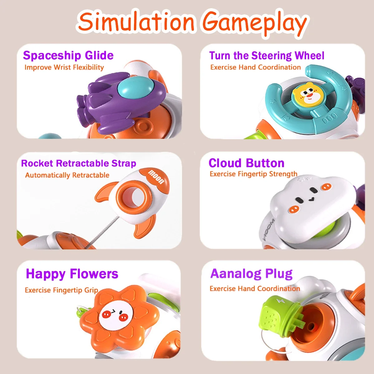 FunSkills – Montessori & Educational – Educational Activities Cube