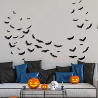 Thumbnail for SpookyGlow – Spooky & Atmospheric – Halloween Bat LED Wall Decoration