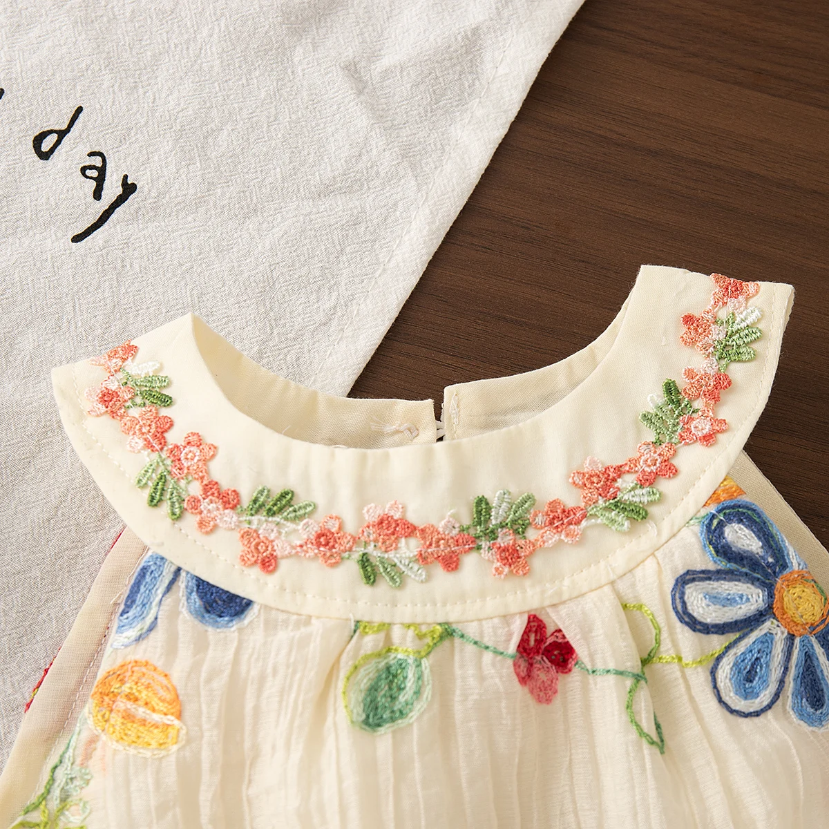 MiniFlora – Lightweight & Charming – Embroidered Dress for Toddler Girls