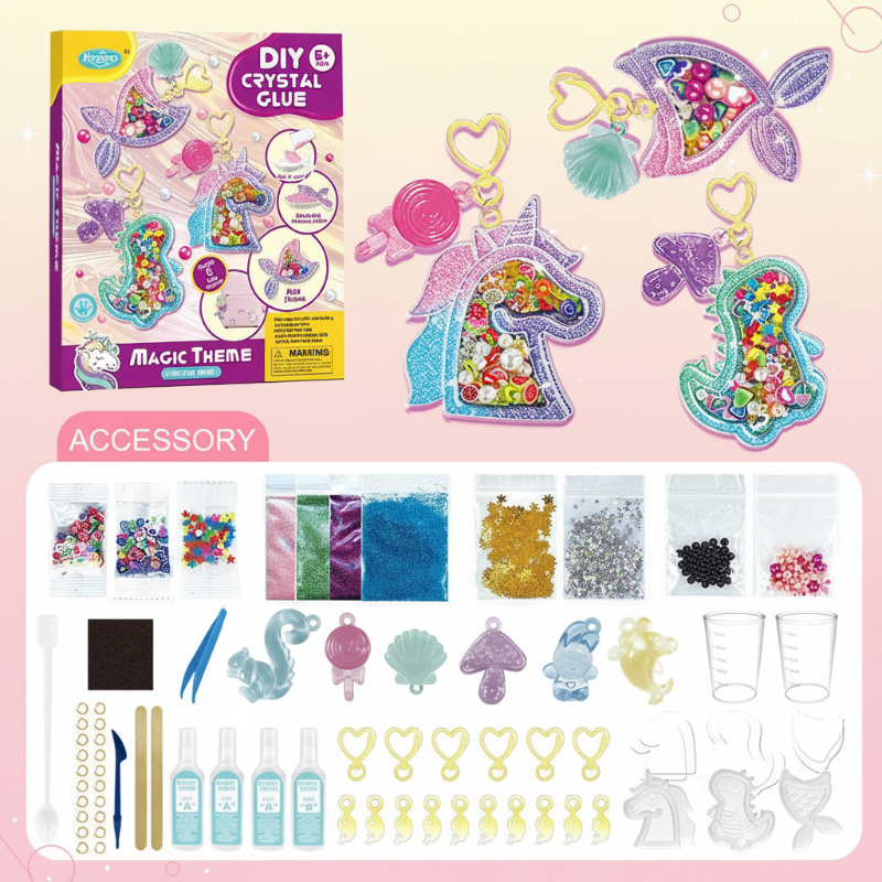 DIY Crystal Keychain Kit – Creative & Fun – Keychain Craft Kit