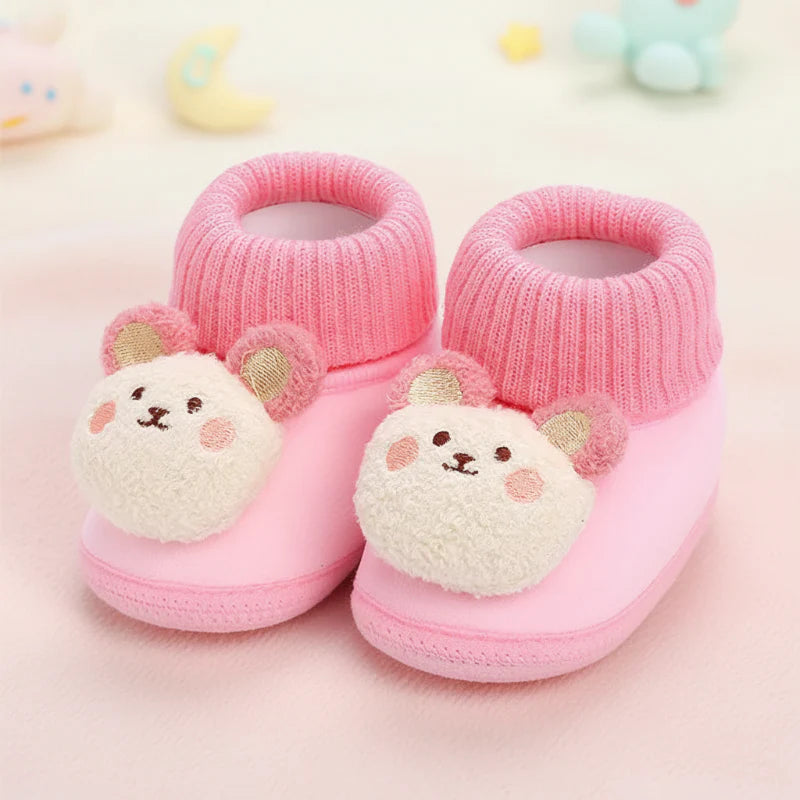 CuddleSteps – Warm and non-slip – Animal Baby Slippers