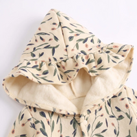 Thumbnail for FloraCozy – Soft & Warm – Baby Girls' Winter Romper with Flowers