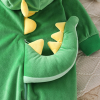 Thumbnail for RoarBuddy – Cute & Playful – Baby Dinosaur Hooded Onesie