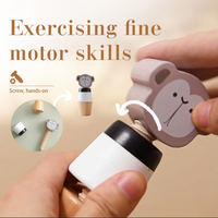 Thumbnail for WoodyFriends – Motor Skills & Fun – Wooden Animal Stacking Toys