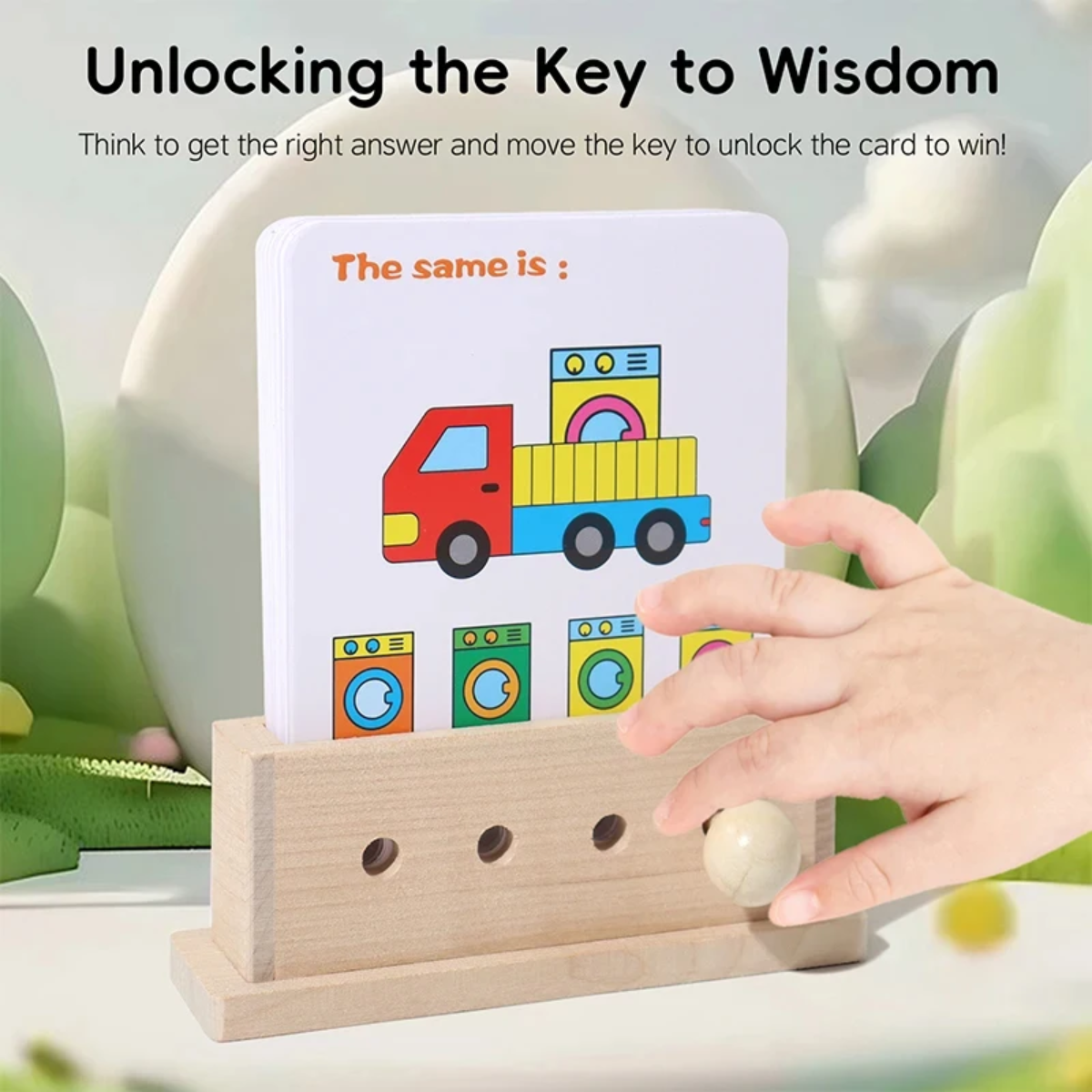 BrainyKids – Logical & Fun – Wooden Educational Card Game