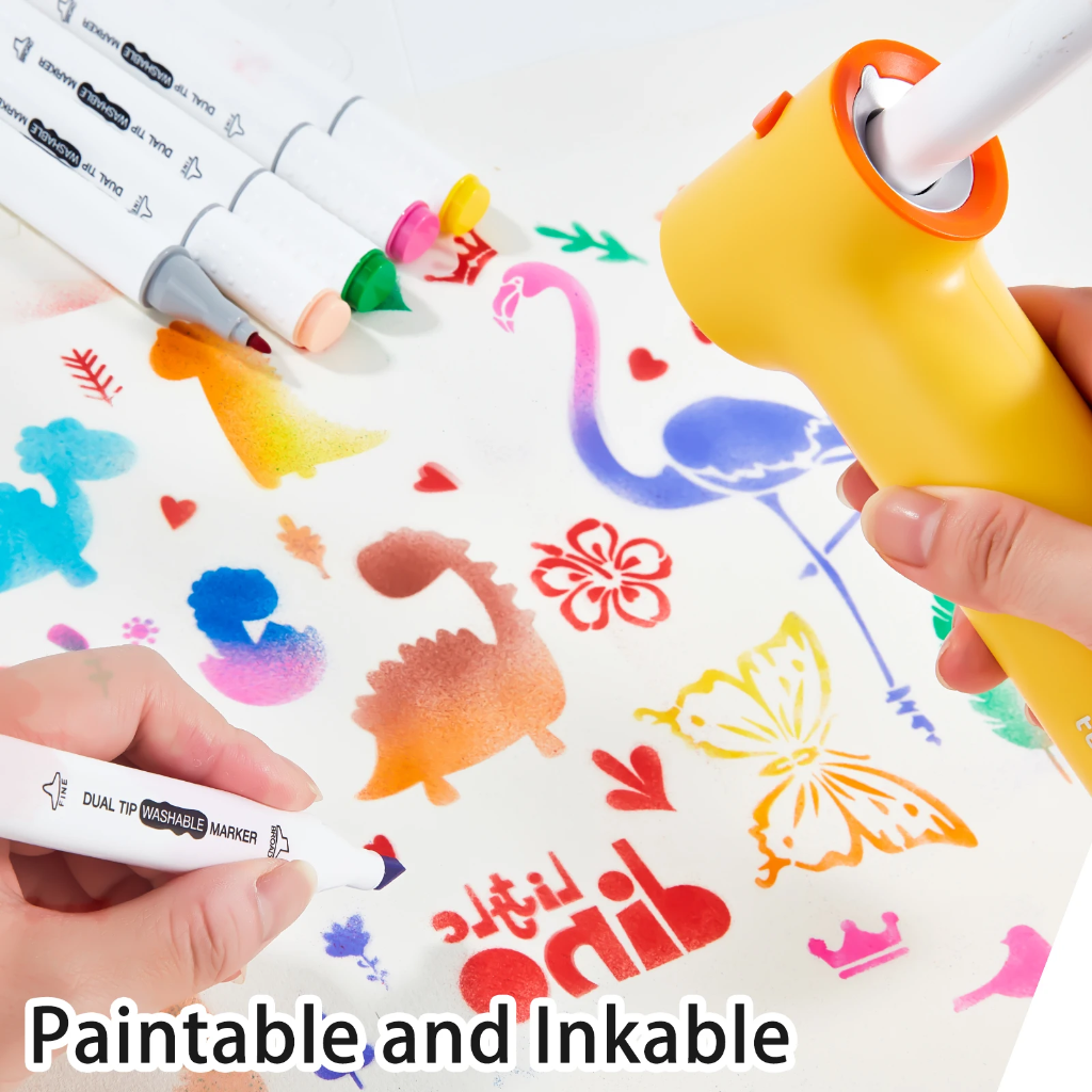 PaintBuddy – Creative & Educational – Portable Airbrush Drawing Set