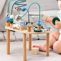 Thumbnail for WoodMaze – Fun & Educational – Wooden Activity Table with Bead Maze