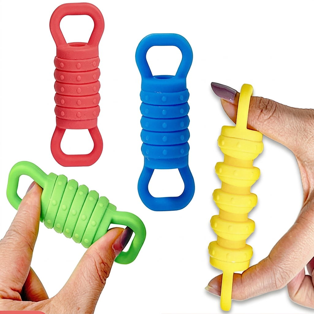 Plungy – Stretchy & Sensory – Silicone Fidget Toys (Set of 4)