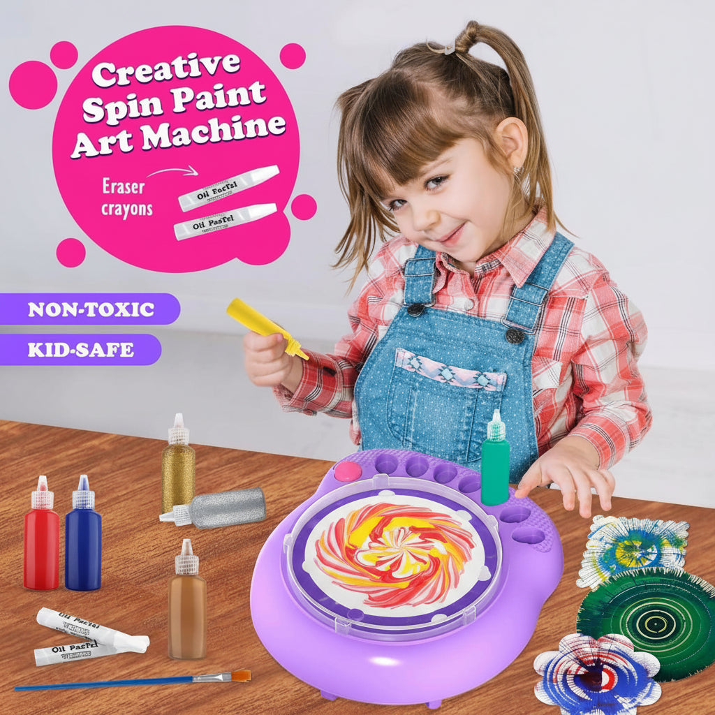 SpinArt – Creative & Educational – DIY Paint Spinning Top
