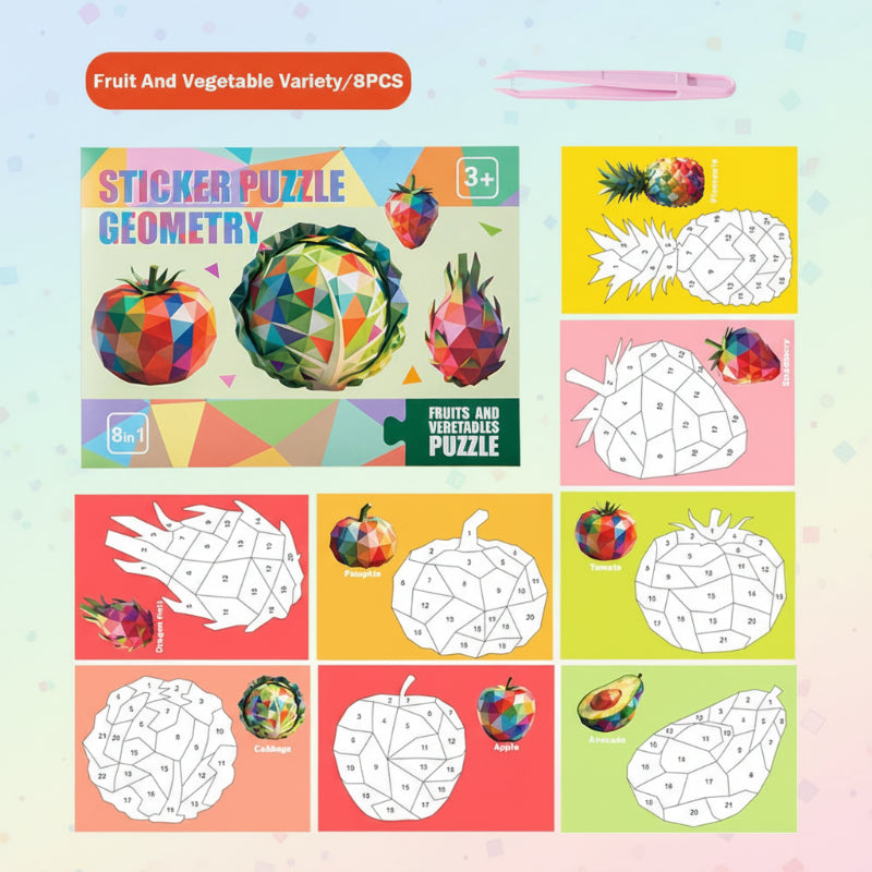 3D Sticker Puzzle – Creative & Educational – Geometric 3D Puzzle