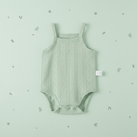 Thumbnail for Summer Bodysuit – Lightweight & Comfortable – Knitted Baby Romper