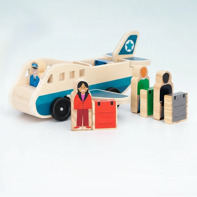 Woods – Stylish & Educational - Wooden Public Transportation Play Set