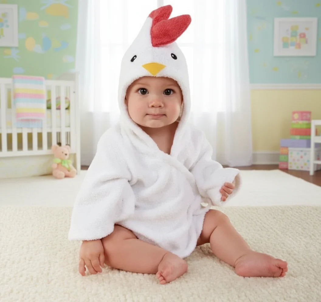 CozyNest – Soft & Absorbent – Bathrobe with Animal Design