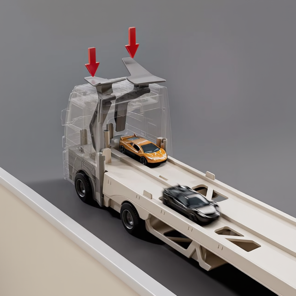 CarHauler – Fun & Adventurous – Car Transporter Play Set with Race Cars
