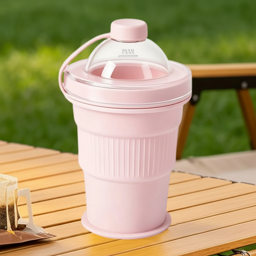 FlexiCup – Practical & Portable – Foldable Silicone Drinking Cup