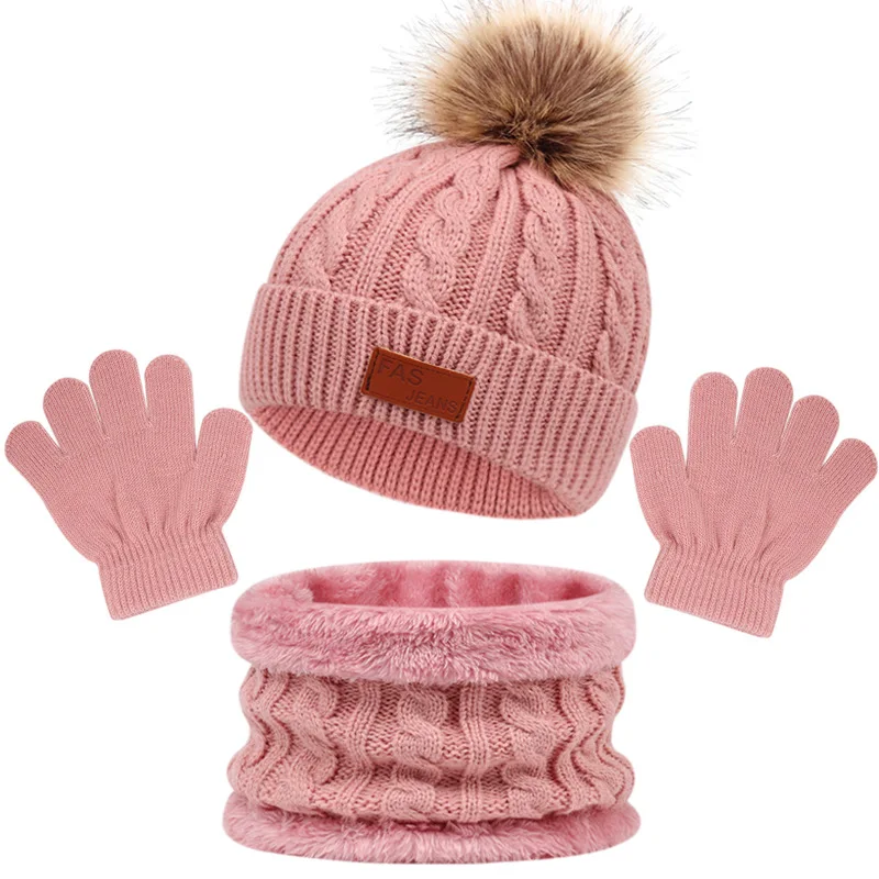 CozyPom – Warm & Soft - Winter Set with Hat, Scarf, and Gloves