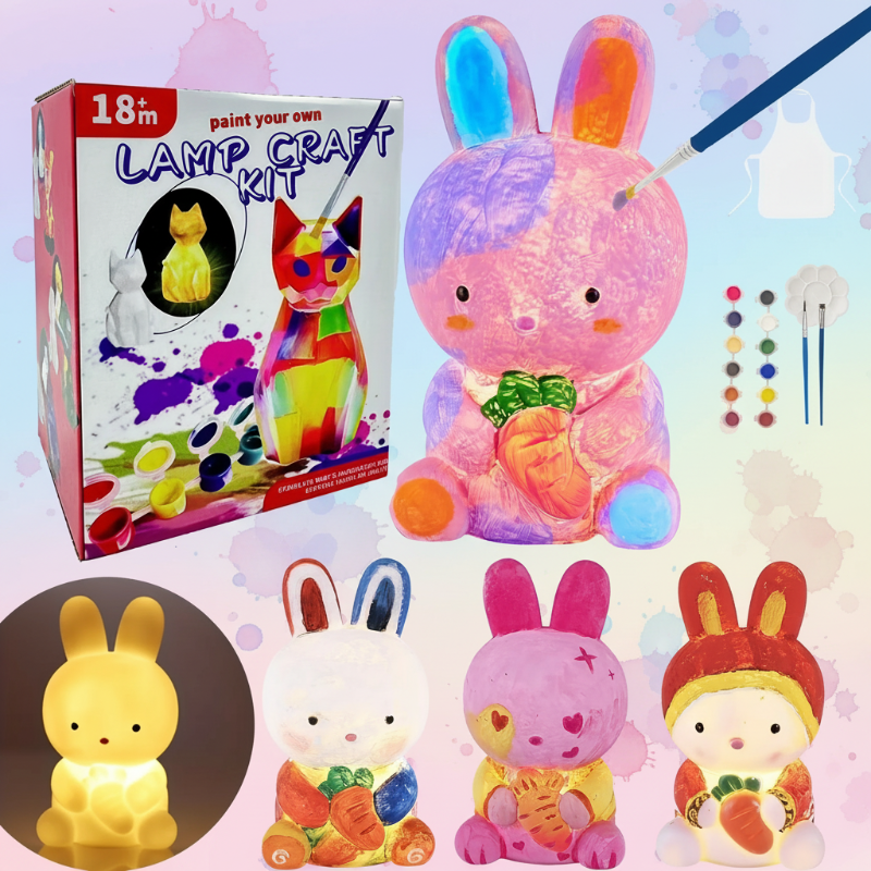 MiniCrafters – Creativity & Learning – DIY Lamp Animal Painting Set