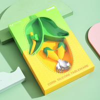Thumbnail for MiniMeal – Safe & Non-Slip – Silicone Toddler Plate Set with Cutlery