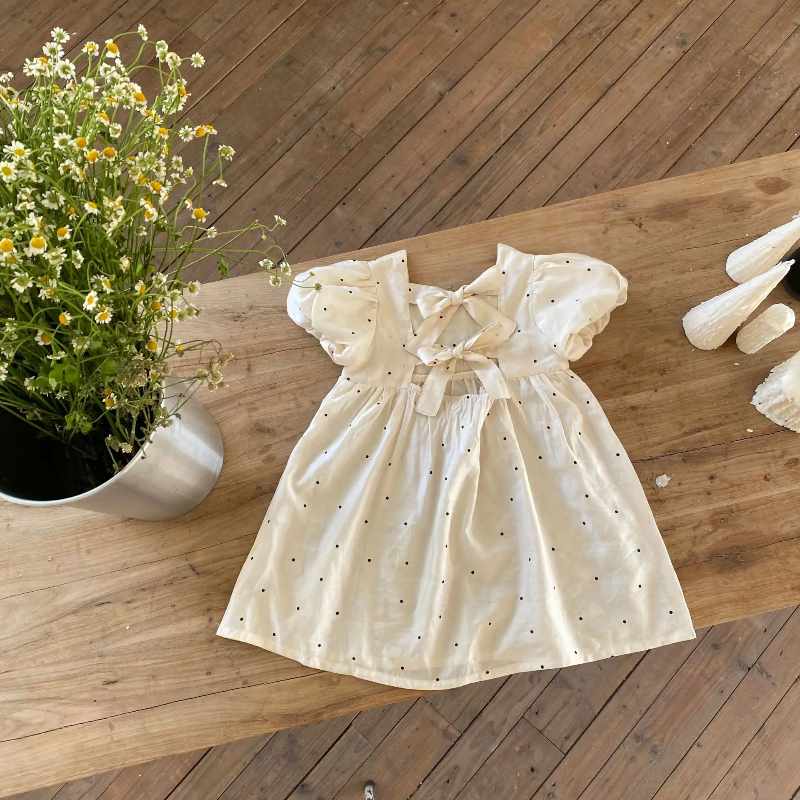 LittleTwinkle – Soft & Comfortable – Children's Dress with Double Bows