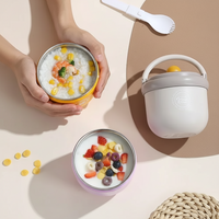 Thumbnail for MealMate – Practical & Insulated – Stainless Steel Lunch Bowl with Spoon