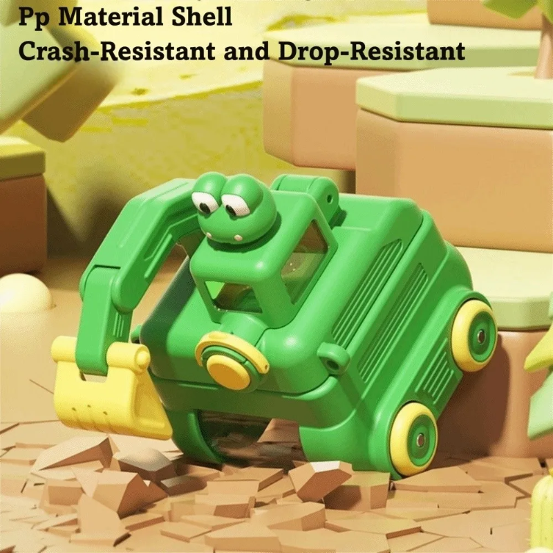 TinyExcavators – Unique & Functional – Excavator Water Bottle with Straw
