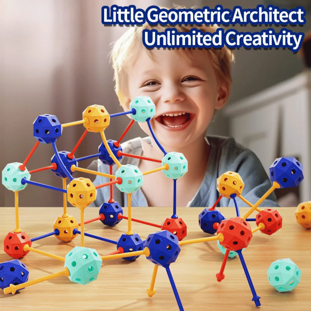 Connect Beads™ - Flexible PVC beads - 3D Geometric building blocks