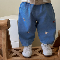 Thumbnail for LittlePatch – Soft & Comfortable – Kids' Pants with Embroidered Details