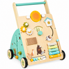WoodenSteps – Natural & Educational – Wooden Baby Walker with Play Panels