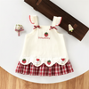 BerryBloom – Cute & Comfortable – Girls' Dress with Strawberry and Bunny Patch