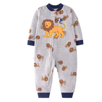 Thumbnail for WarmBuddy – Cute & Soft – Fleece Baby Jumpsuit with Cartoon Print