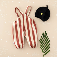 Thumbnail for Striped Overall Romper – Soft & Comfort – Kids' Jumpsuit