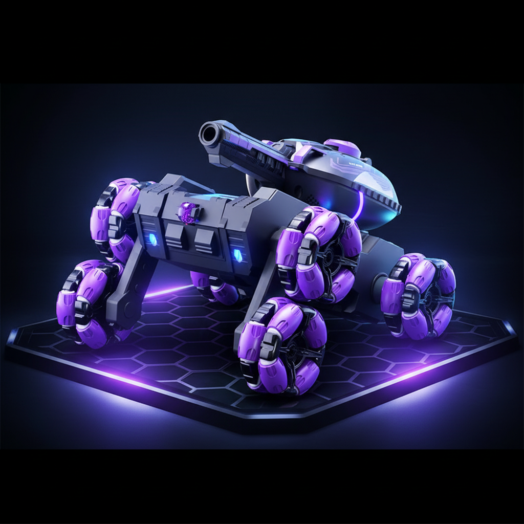 CrazyWheels – Cool & Exciting – RC Tank Truck with Gel Ball Shooter