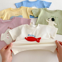 Thumbnail for LittlePatch – Cartoon & Fun  – Kids' T-shirt with Cartoon Patches