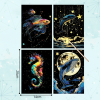 Thumbnail for GlowArt – Glow-in-the-dark – Scratch Cards Set