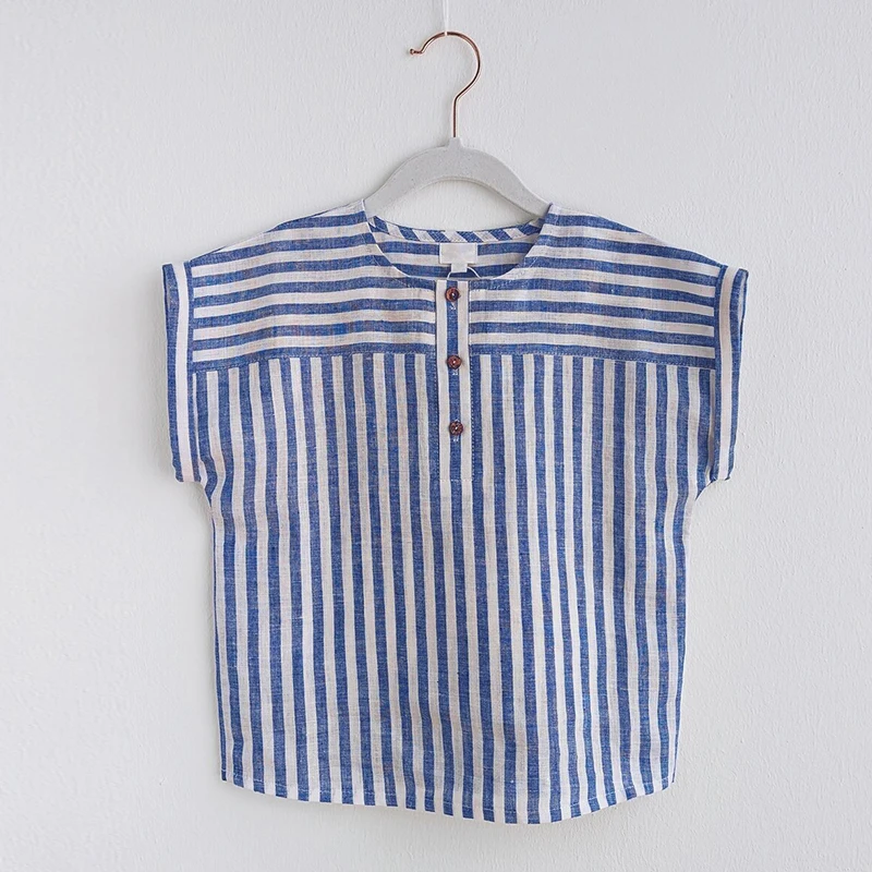 LittleClassic – Elegant & Comfortable – Boys' Linen Shirt with Button Detail