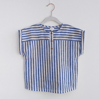 Thumbnail for LittleClassic – Elegant & Comfortable – Boys' Linen Shirt with Button Detail