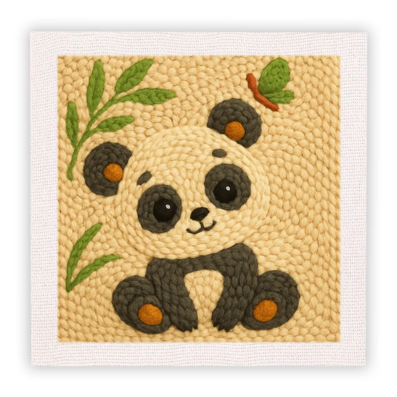 ThreadArt – Handmade & Colorful – Animal Embroidery Kit