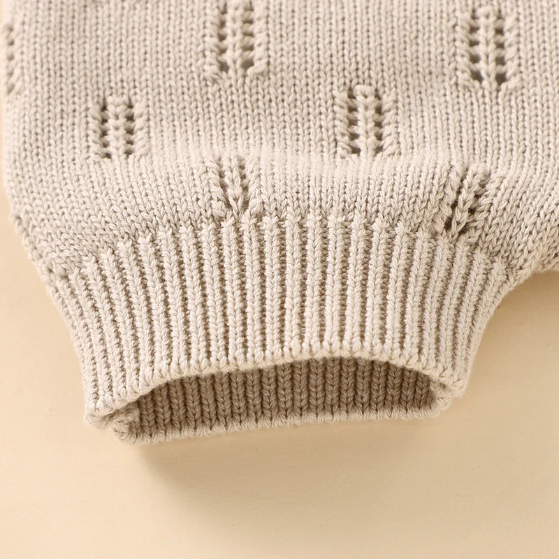 MiniCozy – Soft & Comfortable – Knitted Baby Overalls with a Little Hat