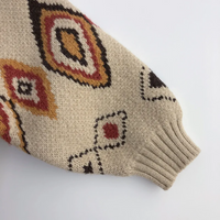 Thumbnail for LittleRetro – Warm & Stylish – Knitted Children's Sweater with Diamond Pattern