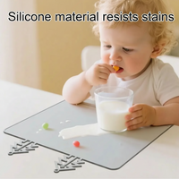 Thumbnail for BabySafe – Practical & Hygienic – Silicone Placemat with Raised Edge