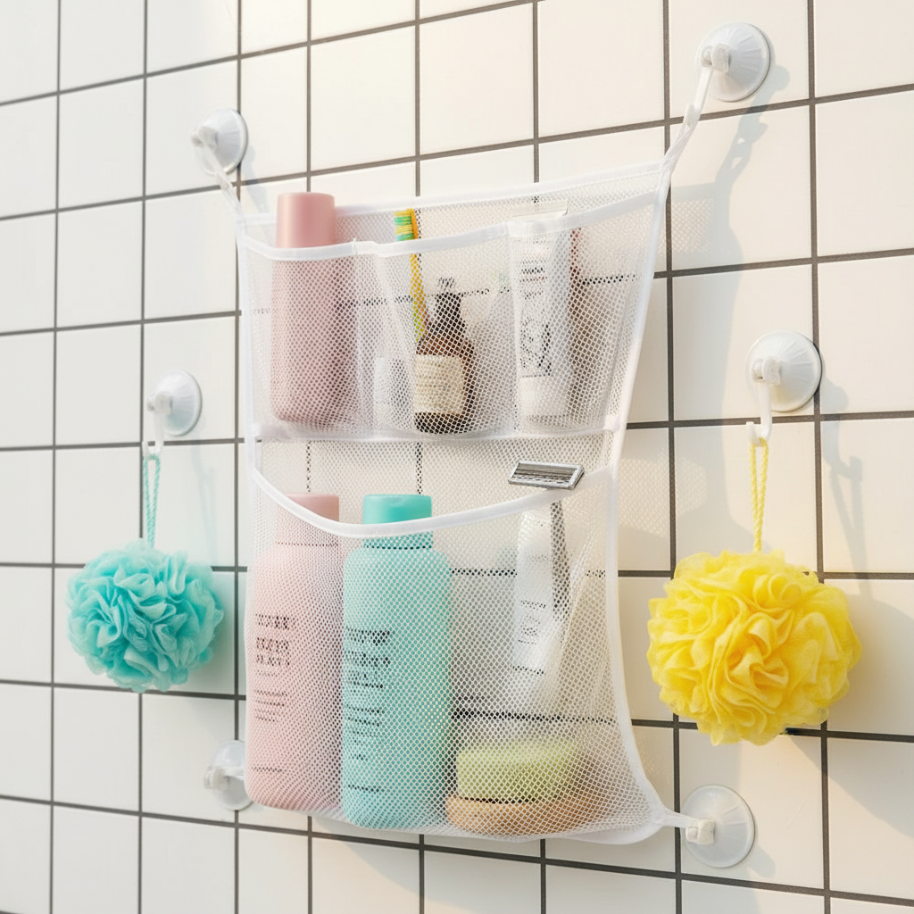 TubyTidy – Mold-Free & Spacious – Bath Storage Net for Bath Toys