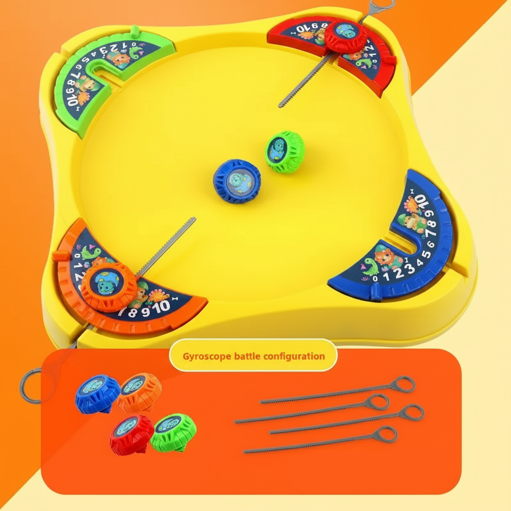 SpinArena – Active & Interactive – Pull-String Spinning Top Play Set