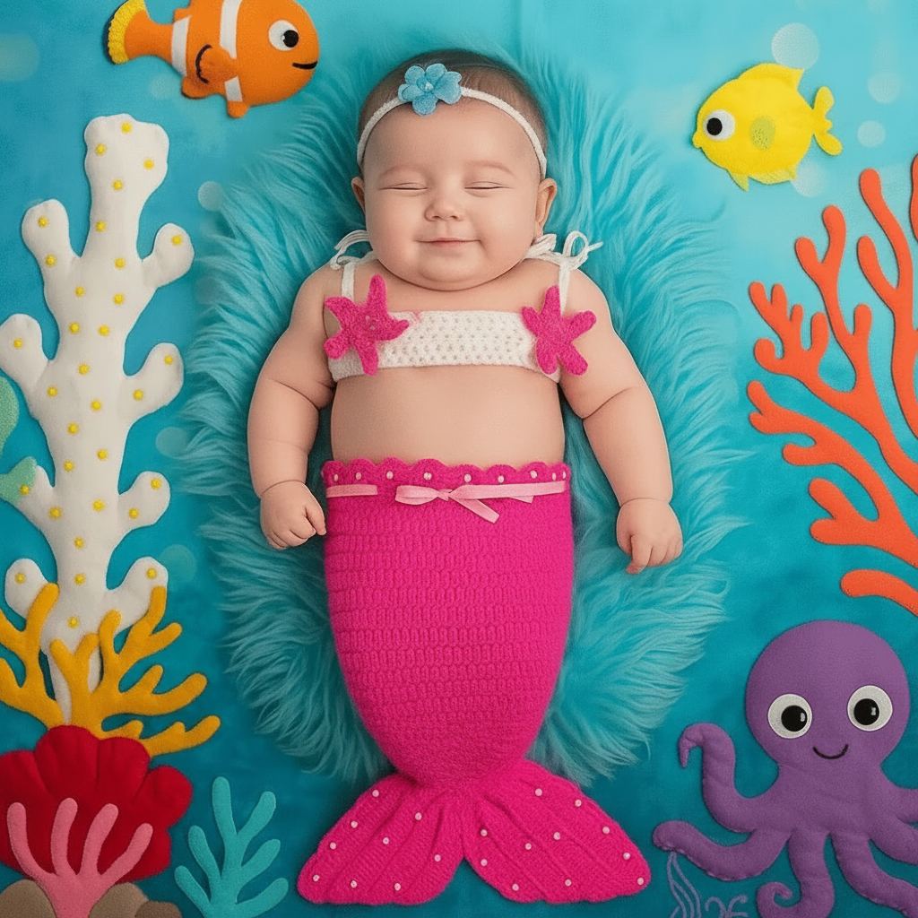 OceanPrincess – Enchanting & Comfortable – Baby Mermaid Set