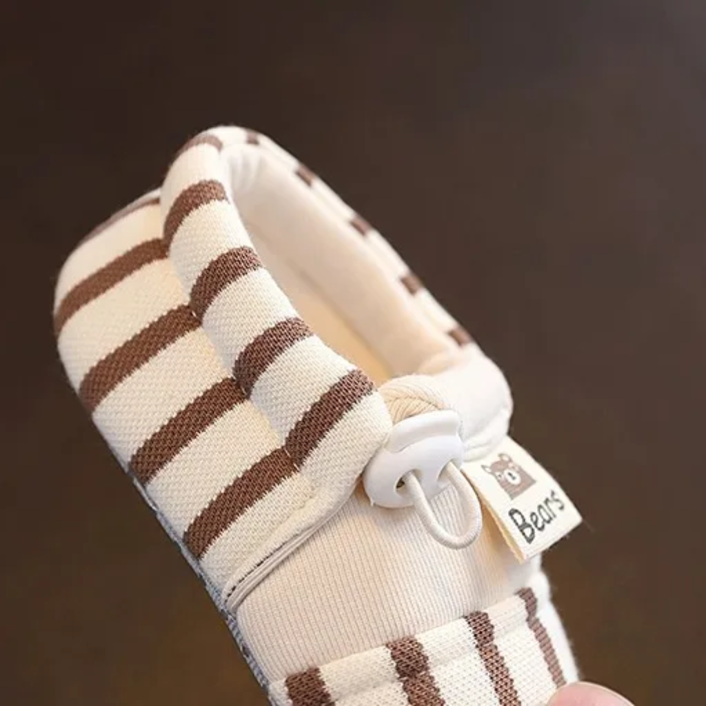 TinyToes – Soft & Warm – Baby's First Shoes with a Striped Design