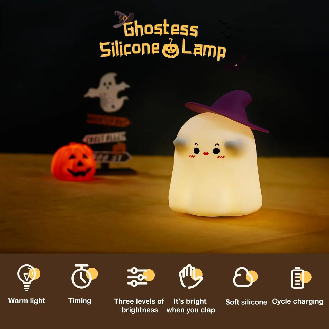 SpookyLamp – Cute & Charming – Halloween Night Light